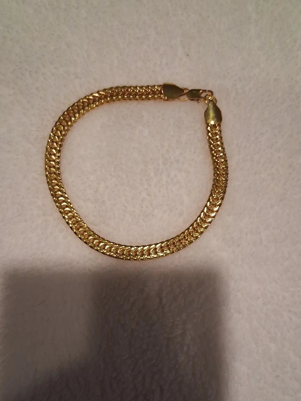 A. Gold-plated Women's Braided Chain Bracelet